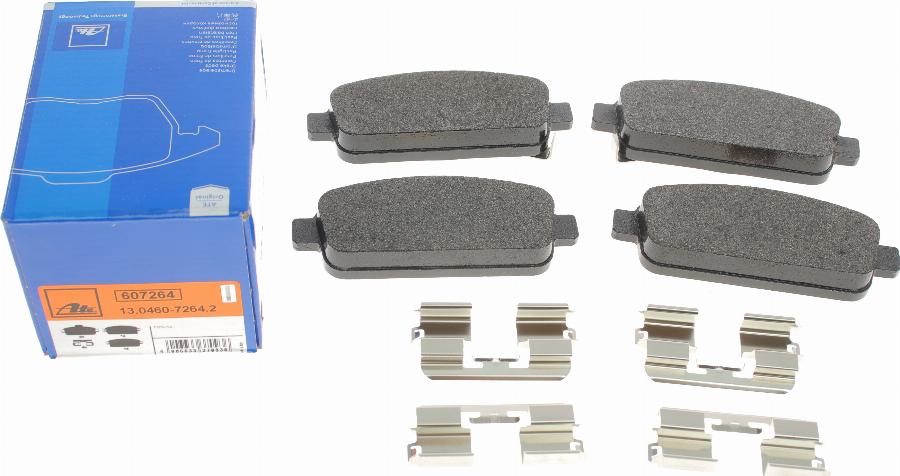 ATE 13.0460-7264.2 - Set placute frana,frana disc parts5.com