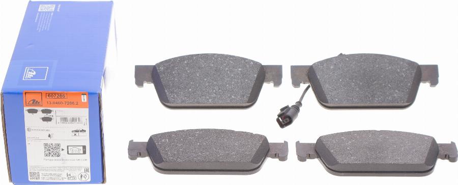 ATE 13.0460-7286.2 - Brake Pad Set, disc brake www.parts5.com