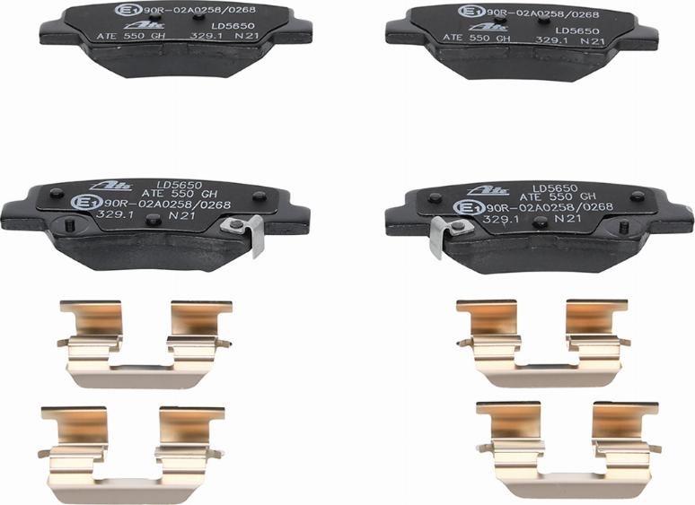 ATE 13.0470-5650.2 - Brake Pad Set, disc brake parts5.com