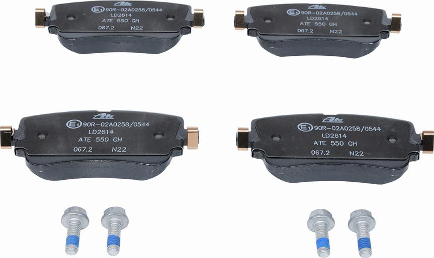 ATE 13.0470-2614.2 - Brake Pad Set, disc brake www.parts5.com