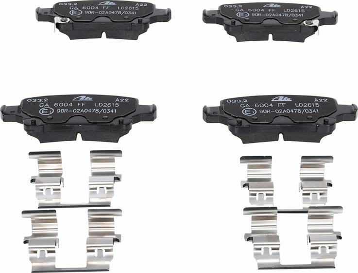 ATE 13.0470-2615.2 - Brake Pad Set, disc brake www.parts5.com