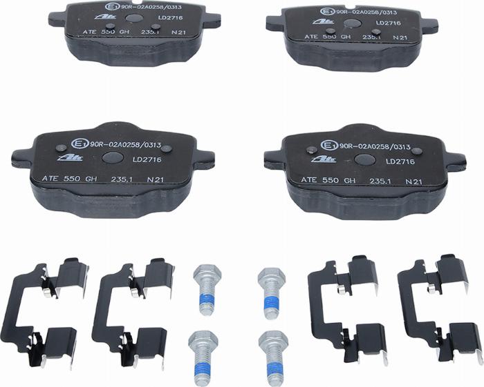 ATE 13.0470-2716.2 - Brake Pad Set, disc brake parts5.com