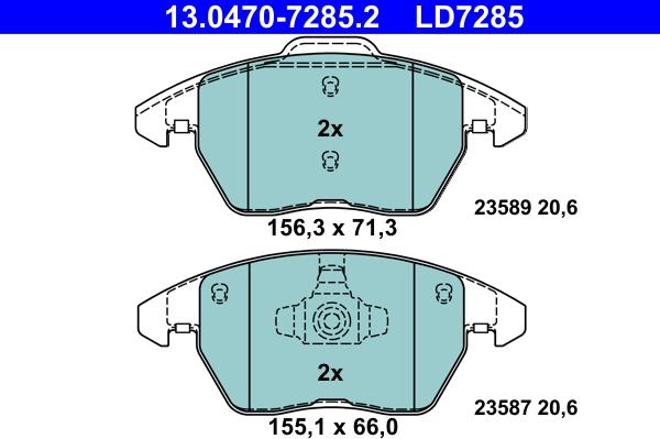 ATE 13.0470-7285.2 - Jarrupala, levyjarru www.parts5.com