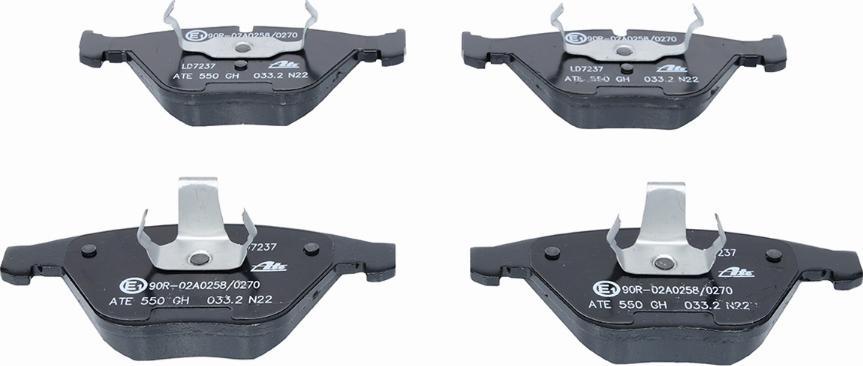 ATE 13.0470-7237.2 - Brake Pad Set, disc brake www.parts5.com