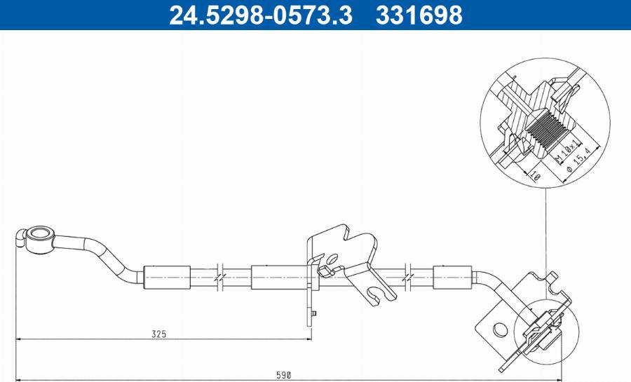 ATE 24529805733 - Brake Hose www.parts5.com