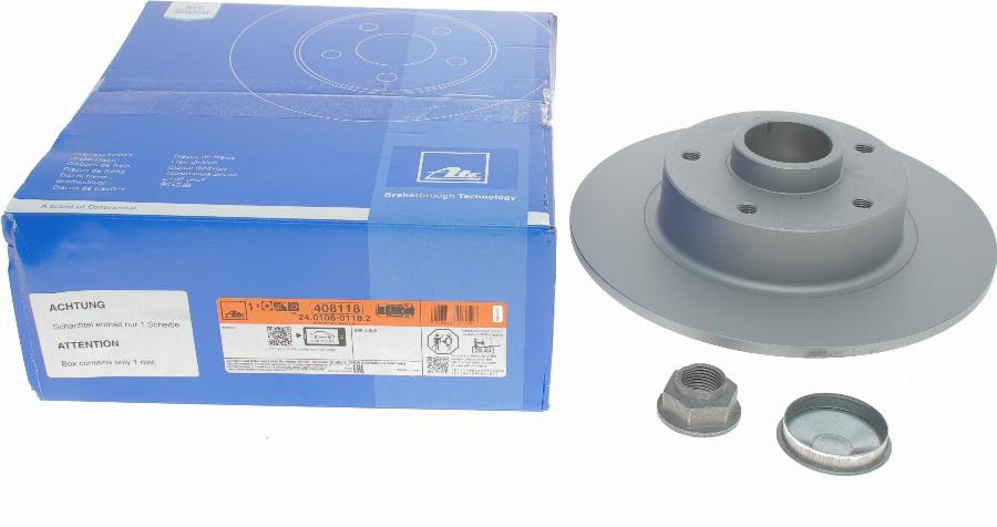 ATE 24.0108-0118.2 - Brake Disc www.parts5.com