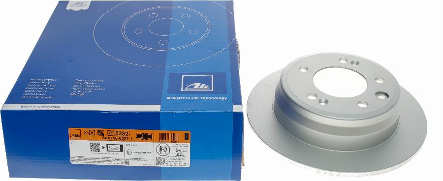 ATE 24.0110-0332.1 - Brake Disc parts5.com