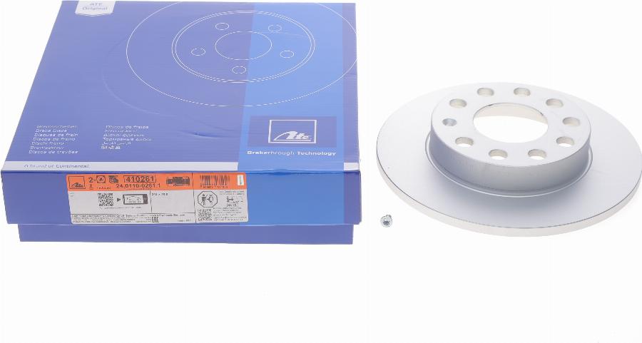 ATE 24.0110-0261.1 - Brake Disc parts5.com