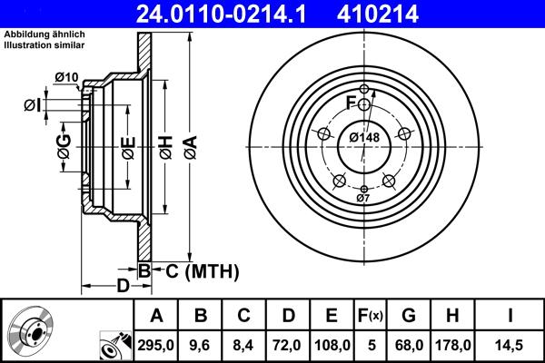 ATE 24.0110-0214.1 - Piduriketas www.parts5.com