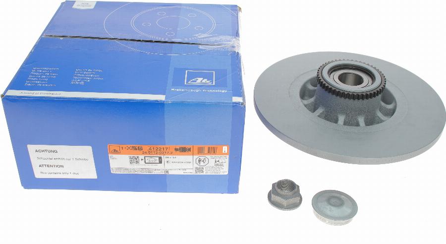 ATE 24.0112-0217.2 - Bremsscheibe www.parts5.com