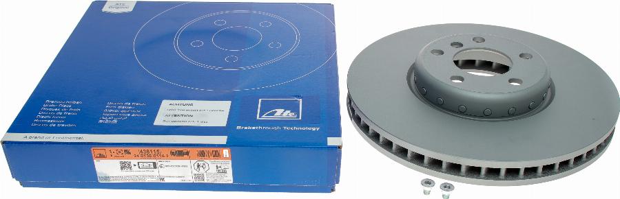 ATE 24.0136-0115.2 - Brake Disc parts5.com