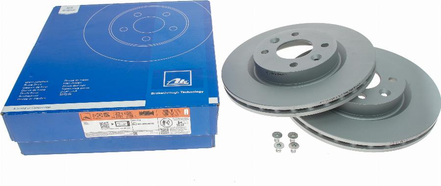 ATE 24.0121-0106.1 - Tarcza hamulcowa www.parts5.com