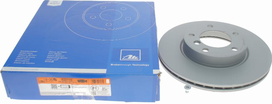 ATE 24.0122-0115.1 - Brake Disc parts5.com