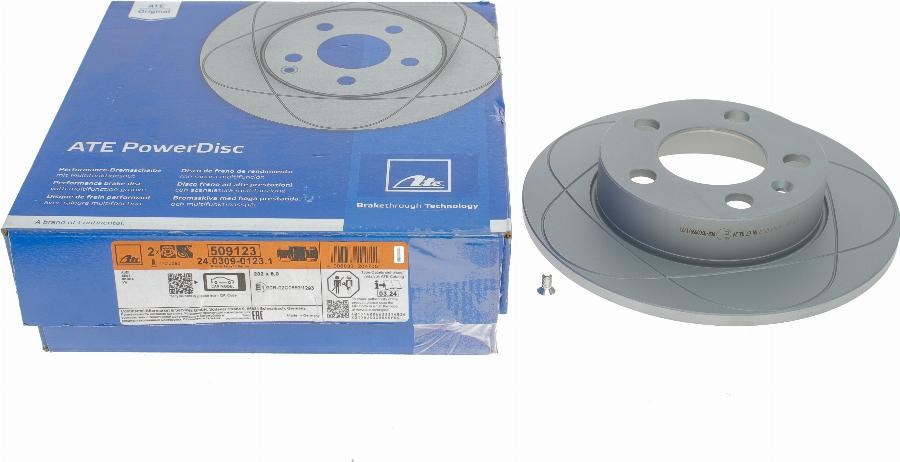 ATE 24.0309-0123.1 - Disc frana www.parts5.com