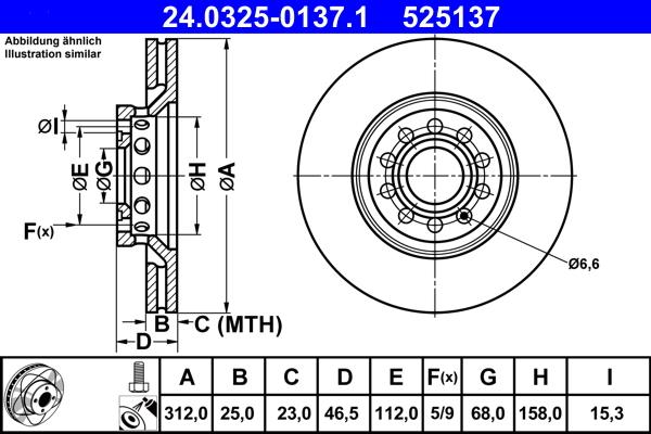 ATE 24.0325-0137.1 - Jarrulevy www.parts5.com