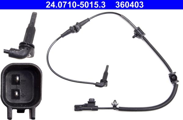 ATE 24.0710-5015.3 - Senzor,turatie roata www.parts5.com