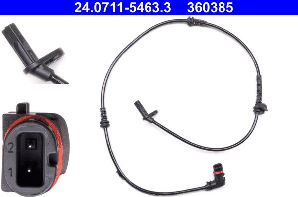 ATE 24.0711-5463.3 - Sensor, wheel speed www.parts5.com