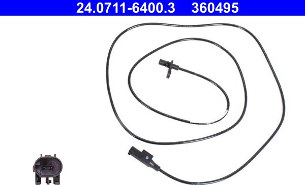 ATE 24.0711-6400.3 - Sensor, wheel speed www.parts5.com