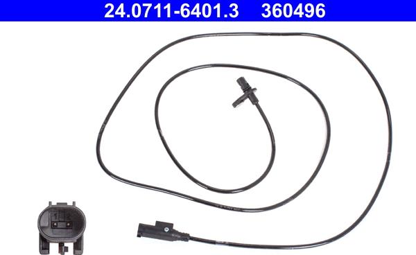 ATE 24.0711-6401.3 - Sensor, wheel speed www.parts5.com