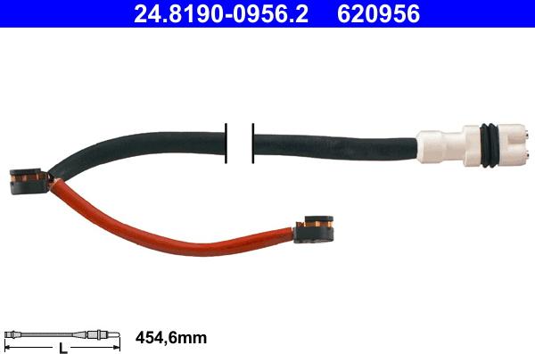 ATE 24.8190-0956.2 - Senzor de avertizare,uzura placute de frana www.parts5.com