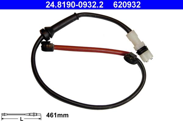 ATE 24.8190-0932.2 - Senzor de avertizare,uzura placute de frana www.parts5.com