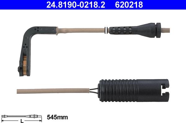 ATE 24.8190-0218.2 - Contacto de aviso, desgaste de los frenos www.parts5.com