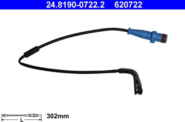 ATE 24.8190-0722.2 - Contacto de aviso, desgaste de los frenos www.parts5.com