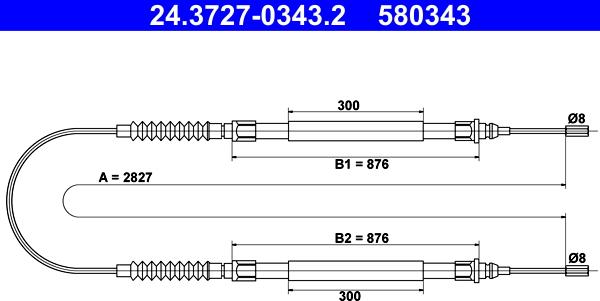 ATE 24.3727-0343.2 - Tross,seisupidur www.parts5.com