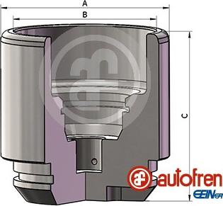 AUTOFREN SEINSA D025691 - Piston, brake caliper parts5.com