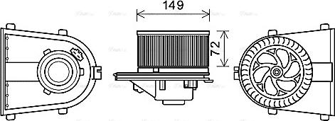 Ava Quality Cooling AI8378 - Interior Blower www.parts5.com