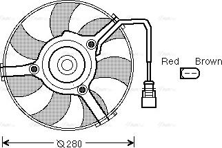 Ava Quality Cooling AI 7516 - Вентилятор, охлаждение двигателя www.parts5.com