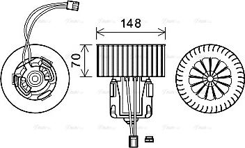 Ava Quality Cooling BW8539 - Ventilator, habitaclu www.parts5.com