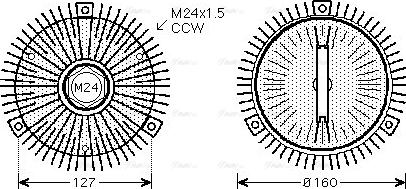 Ava Quality Cooling BW C327 - Clutch, radiator fan www.parts5.com