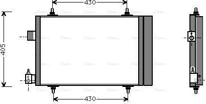 Ava Quality Cooling CNA5173D - Condensator, climatizare www.parts5.com