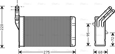 Ava Quality Cooling CN 6055 - Топлообменник, отопление на вътрешното пространство www.parts5.com