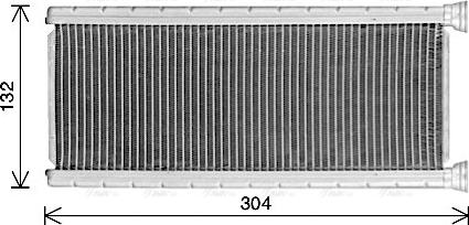 Ava Quality Cooling CN6339 - Heat Exchanger, interior heating parts5.com