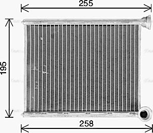 Ava Quality Cooling CN6333 - Heat Exchanger, interior heating www.parts5.com