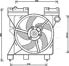 Ava Quality Cooling CN 7547 - Fan, radiator www.parts5.com