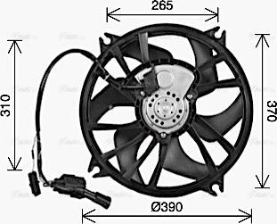 Ava Quality Cooling CN7556 - Fan, radiator www.parts5.com