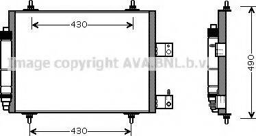 Ava Quality Cooling CNA5213 - Condenser, air conditioning www.parts5.com