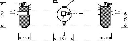 Ava Quality Cooling CN D184 - Dryer, air conditioning www.parts5.com