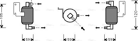 Ava Quality Cooling CN D186 - Trockner, Klimaanlage www.parts5.com