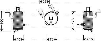 Ava Quality Cooling CN D203 - Dryer, air conditioning www.parts5.com