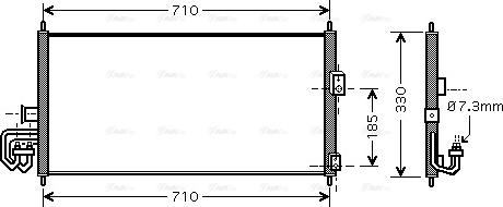 Ava Quality Cooling DN 5201 - Condensador, aire acondicionado www.parts5.com