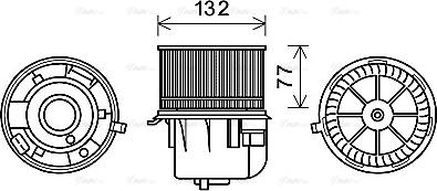 Ava Quality Cooling FD8572 - Interior Blower www.parts5.com