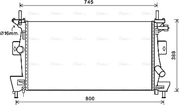 Ava Quality Cooling FD2475 - Radiator, racire motor www.parts5.com