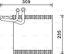 Ava Quality Cooling FDV493 - Evaporator, air conditioning www.parts5.com