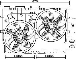 Ava Quality Cooling FT7584 - Ventilador, refrigeración del motor www.parts5.com