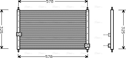 Ava Quality Cooling HD 5062 - Condenser, air conditioning www.parts5.com