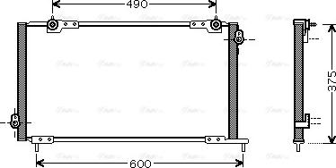 Ava Quality Cooling HD 5105 - Condenser, air conditioning www.parts5.com